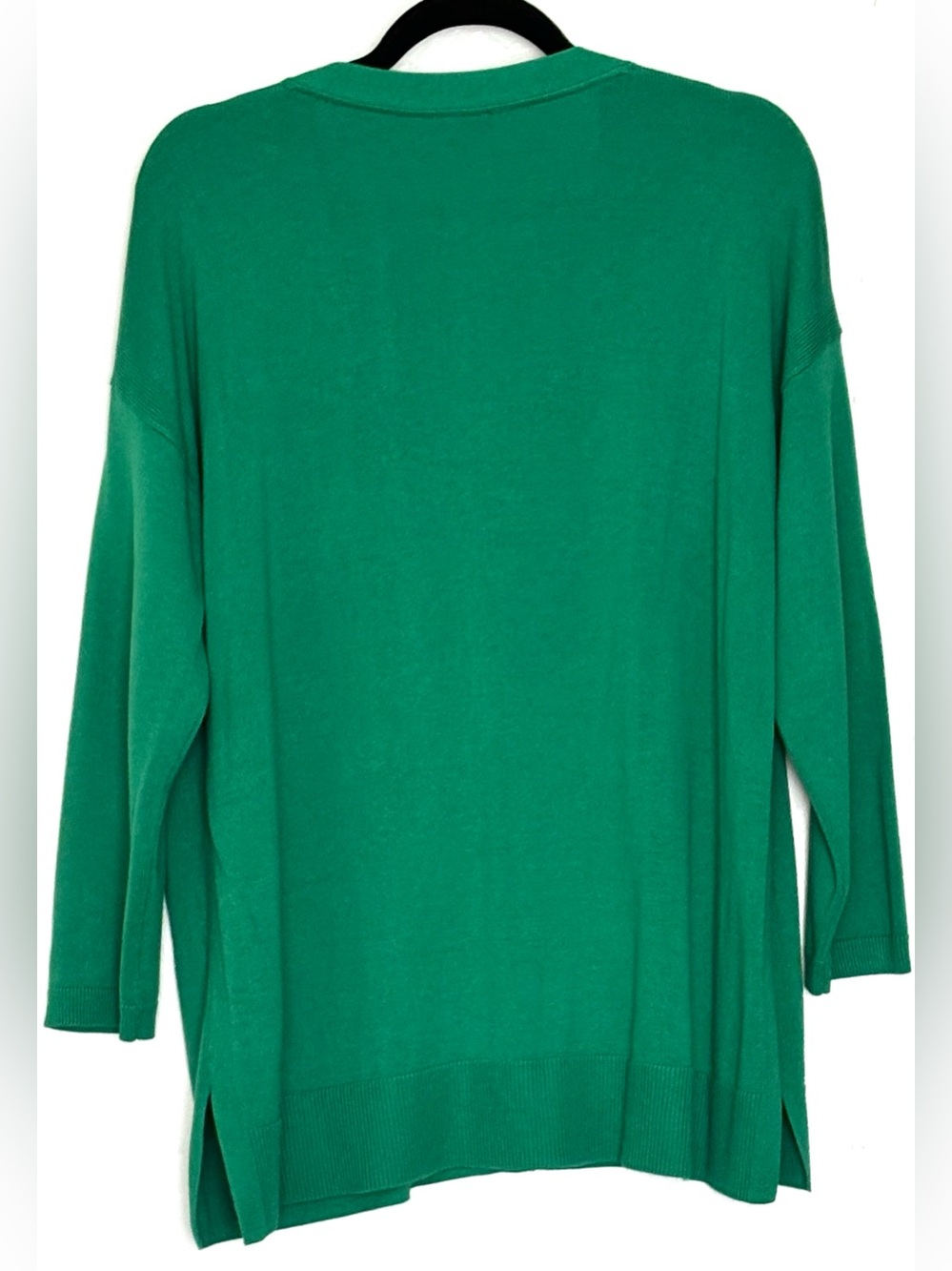 Talbots Modern Girlfriend V-Neck Cardigan Kelly Green Size 1XP - Picture 2 of 4